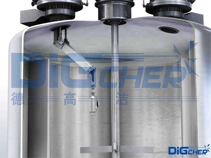 化工密閉式反應(yīng)釜自動清洗系統(tǒng)