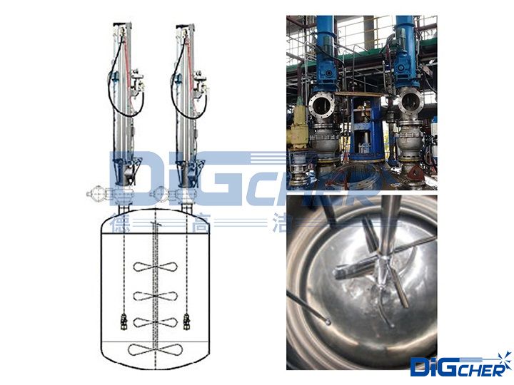 德高潔高壓水密閉式反應釜自動清洗系統
