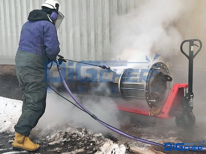 超高壓清洗機清洗換熱器