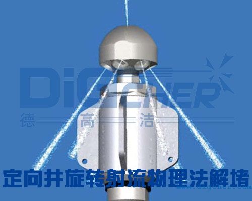 定向井旋轉射流物理法解堵